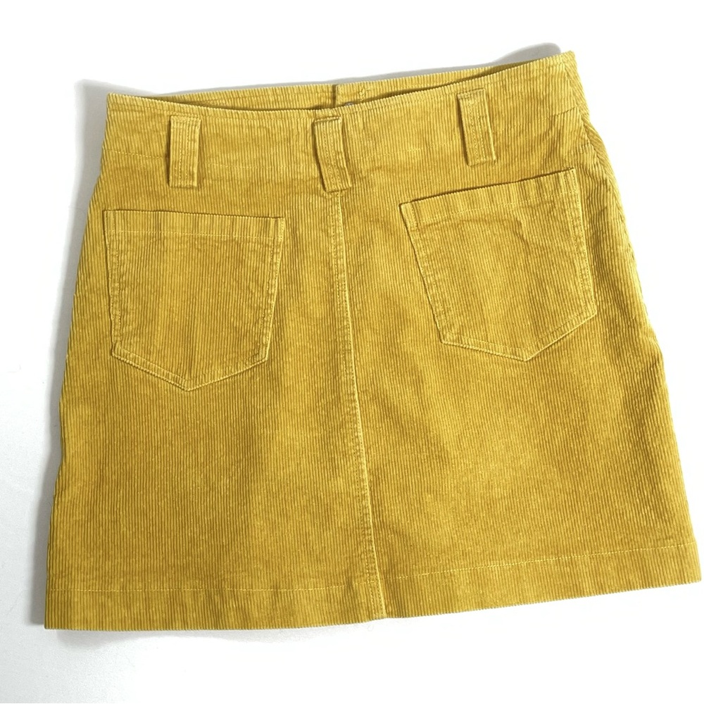 Victoria + Sophie Mustard Yellow Corduroy Skirt Medium